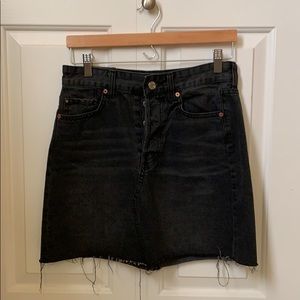 Denim skirt black